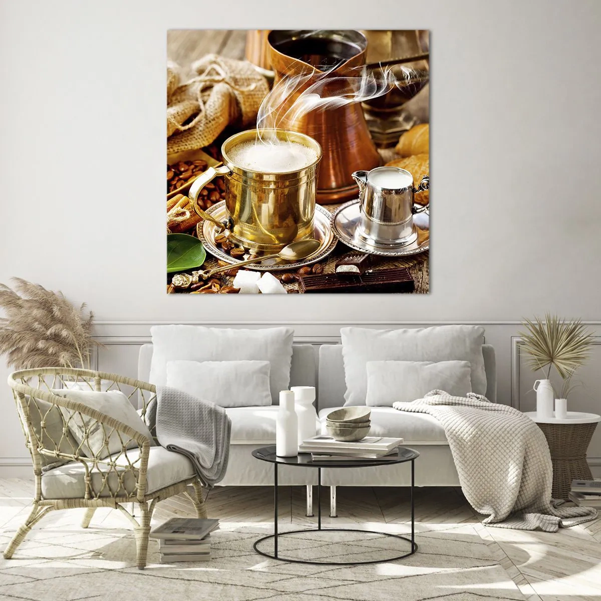 Cuadro sobre vidrio - Impresiones sobre Vidrio - Que tengas un buen día - 30x30 cm