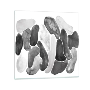 Cuadro sobre vidrio - Impresiones sobre Vidrio - Abstracción pétrea - 30x30 cm