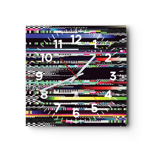 Reloj de pared - Reloj de vidrio - Una imagen de otra realidad - 30x30 cm