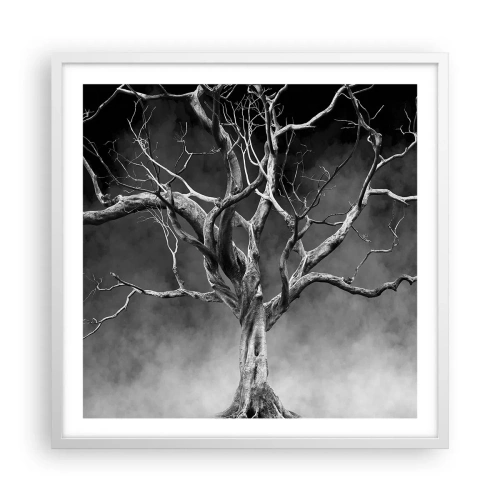 Póster en marco blanco - Primordial y sagrado - 60x60 cm