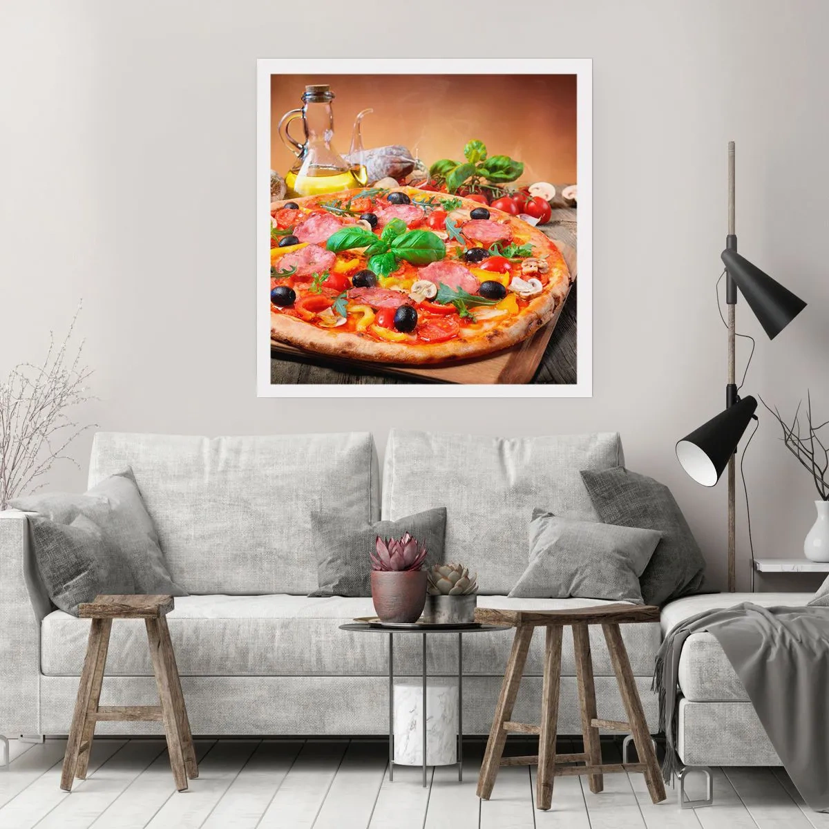 Póster - Con un verdadero sabor italiano - 50x50 cm