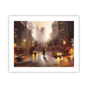 Póster - En las luces de Nueva York - 50x40 cm