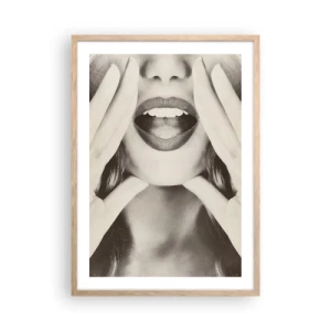 Póster en marco roble claro - ¡Ya estoy en camino! - 50x70 cm