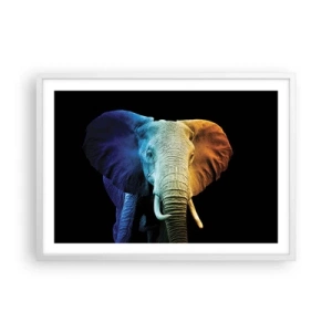 Póster en marco blanco - Excéntrico, no un bicho raro - 70x50 cm