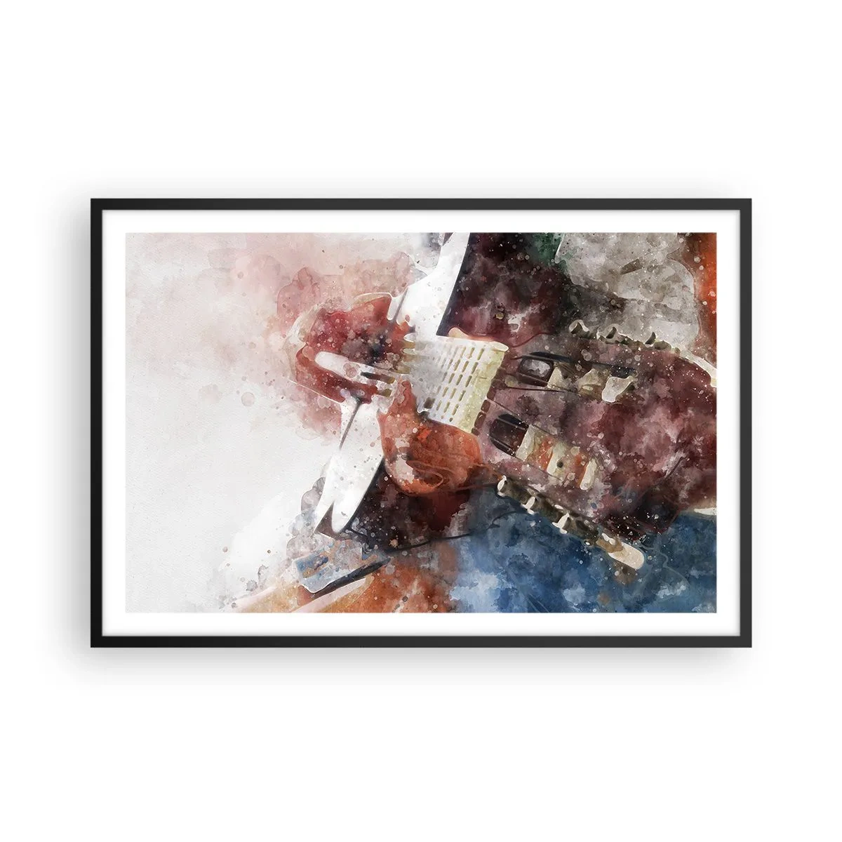 Póster en marco negro - ¿Y qué opinas? - 91x61 cm