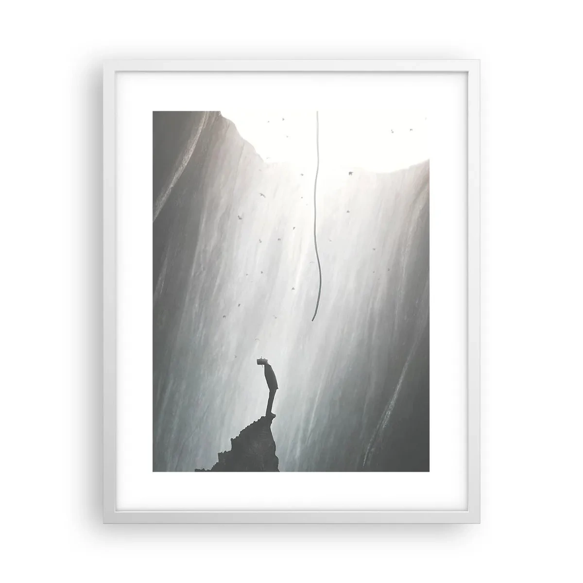Póster en marco blanco - Siempre hay una salida - 40x50 cm