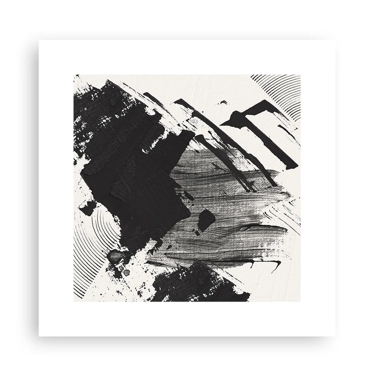 Póster - Abstracción: la expresión del negro - 30x30 cm