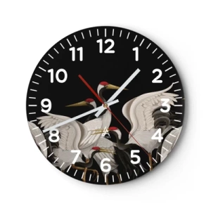 Reloj de pared - Reloj de vidrio - Asuntos de aves - 30x30 cm