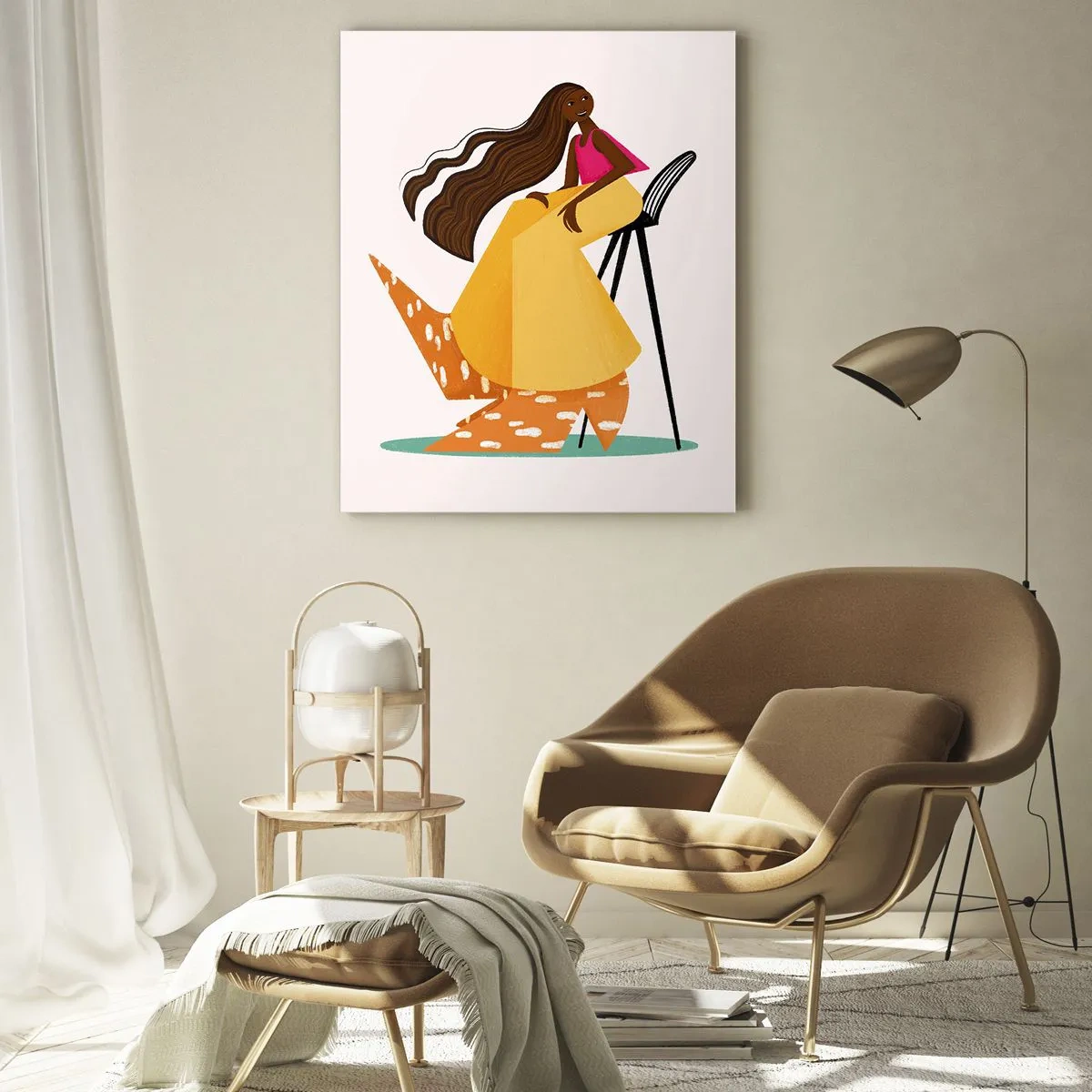 Cuadro sobre vidrio - Impresiones sobre Vidrio - La moda también es divertida - 80x120 cm