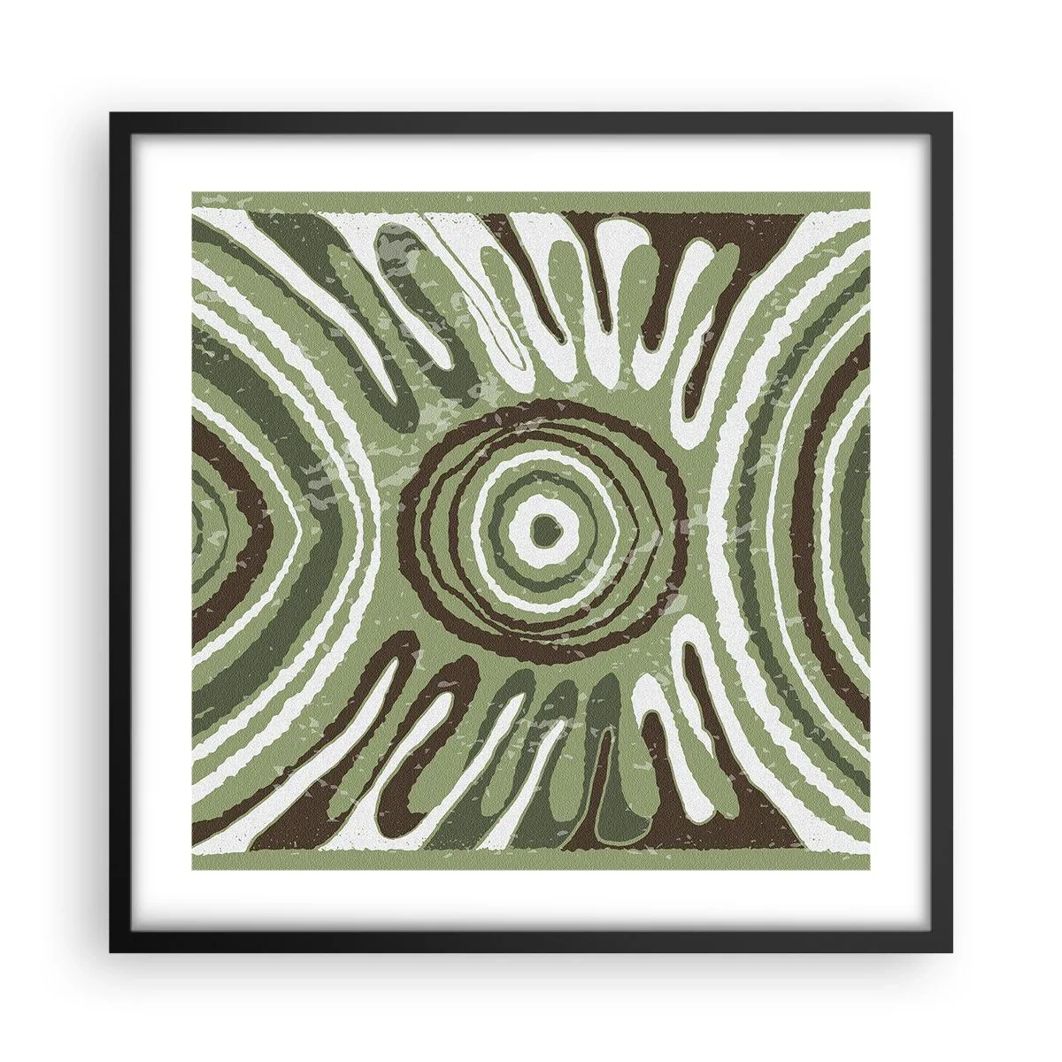 Póster en marco negro - Explosión de emociones - 50x50 cm