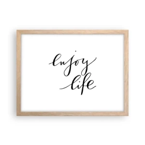 Póster en marco roble claro - Nada que añadir... - 40x30 cm