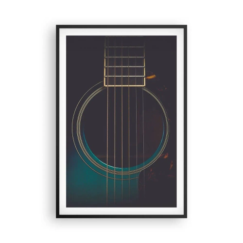 Póster en marco negro - Un momento antes de que suene - 61x91 cm