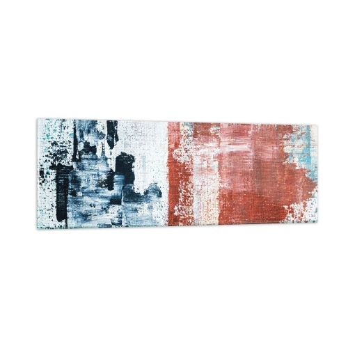 Cuadro sobre vidrio - Impresiones sobre Vidrio - Mitad abstracción, mitad abstracción - 90x30 cm