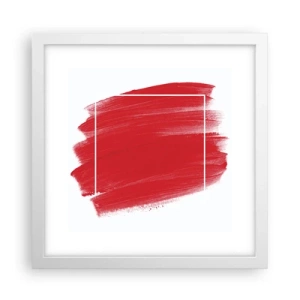 Póster en marco blanco - Fuera del marco - 30x30 cm