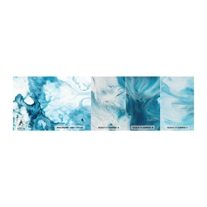 Muestra de fotomural Premium Canvas - Un concierto azul - Abstracción, Pedazo, Arte Moderno - 100x30 cm