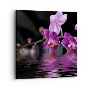 Cuadro sobre lienzo - Impresión de Imagen - Un reflejo lila de la belleza - 30x30 cm