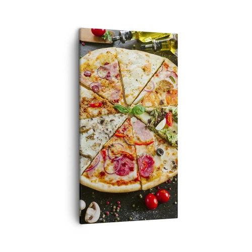 Cuadro sobre lienzo - Impresión de Imagen - Una gama de gustos - 45x80 cm