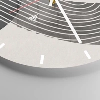 Esfera sin numeración, con rayas