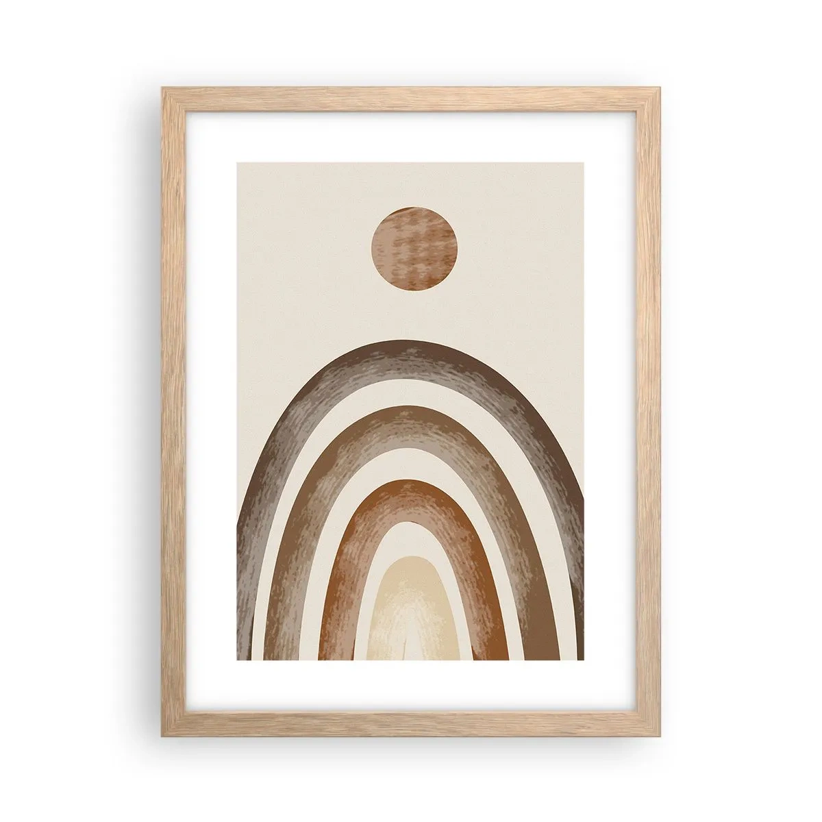 Póster en marco roble claro - En otro mundo - 30x40 cm