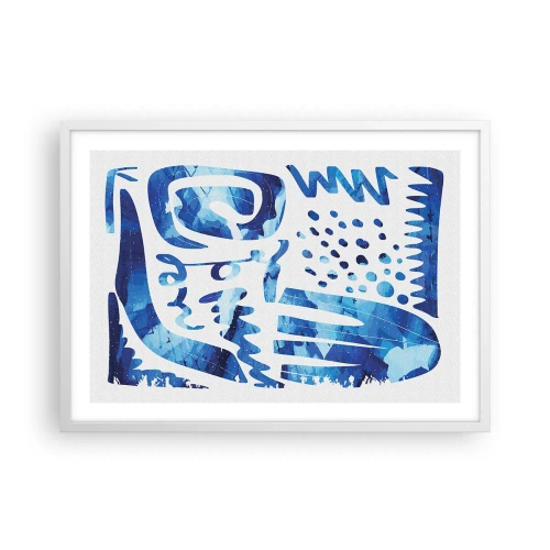 Póster en marco blanco - Vuelta a las raíces - 70x50 cm