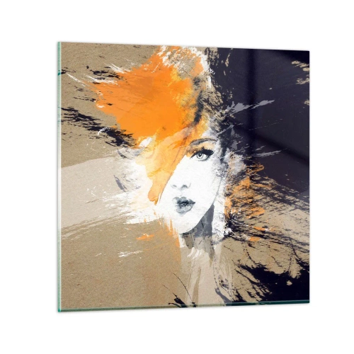 Cuadro sobre vidrio - Impresiones sobre Vidrio - Y se convierte en luz - 30x30 cm
