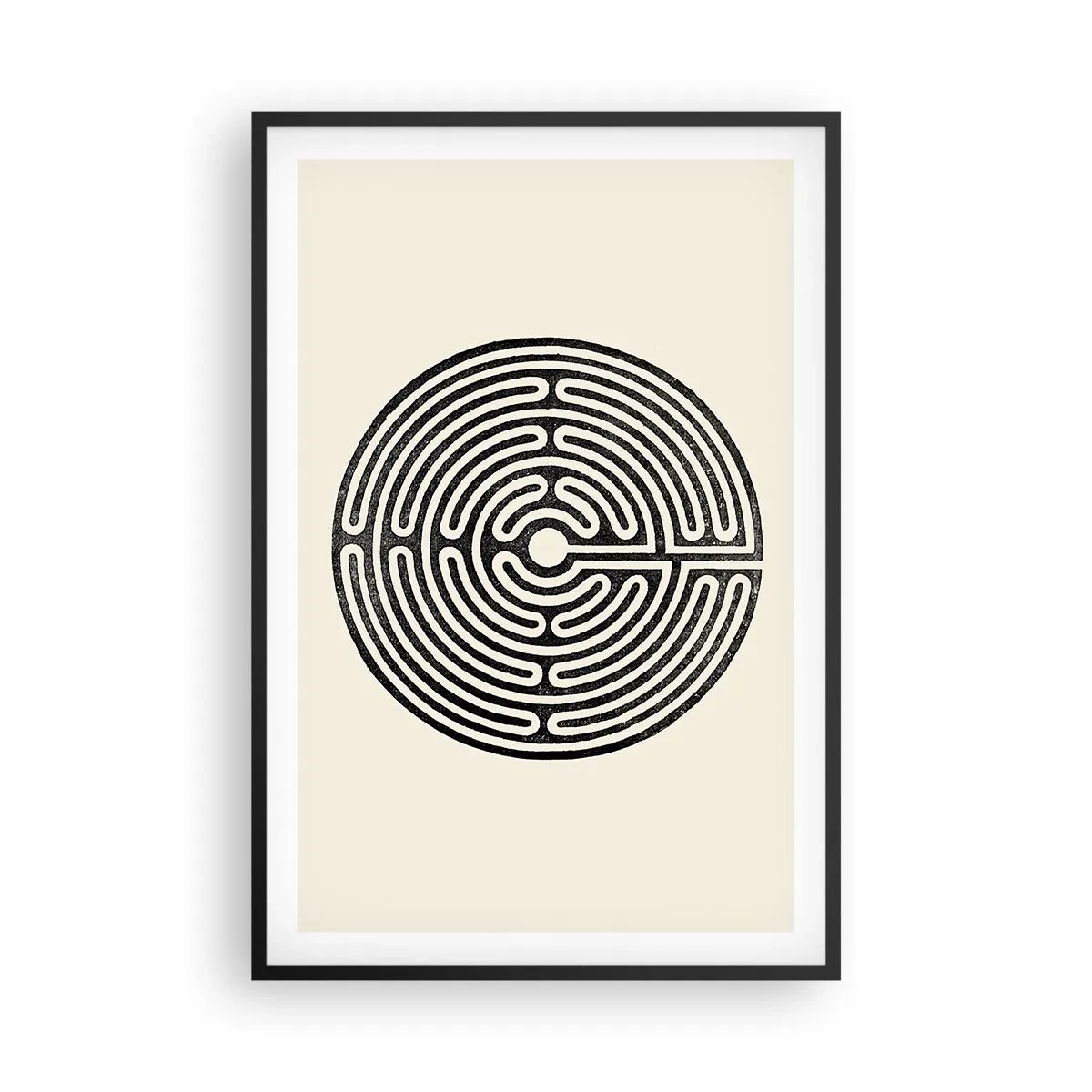 Póster en marco negro - Orden misterioso - 61x91 cm