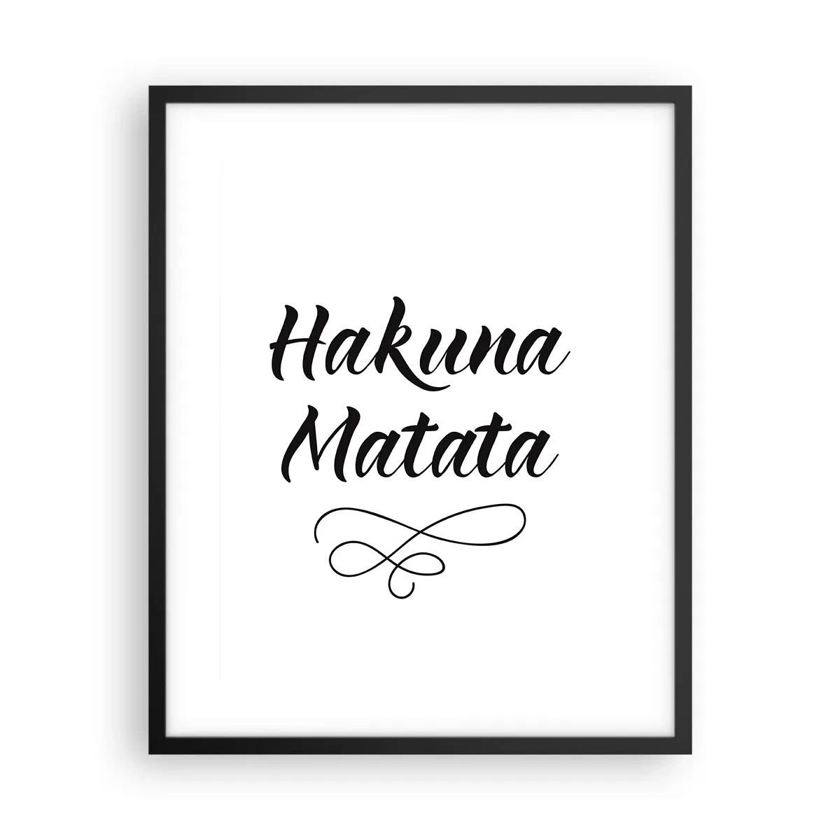 Póster en marco negro - El mejor consejo - 40x50 cm