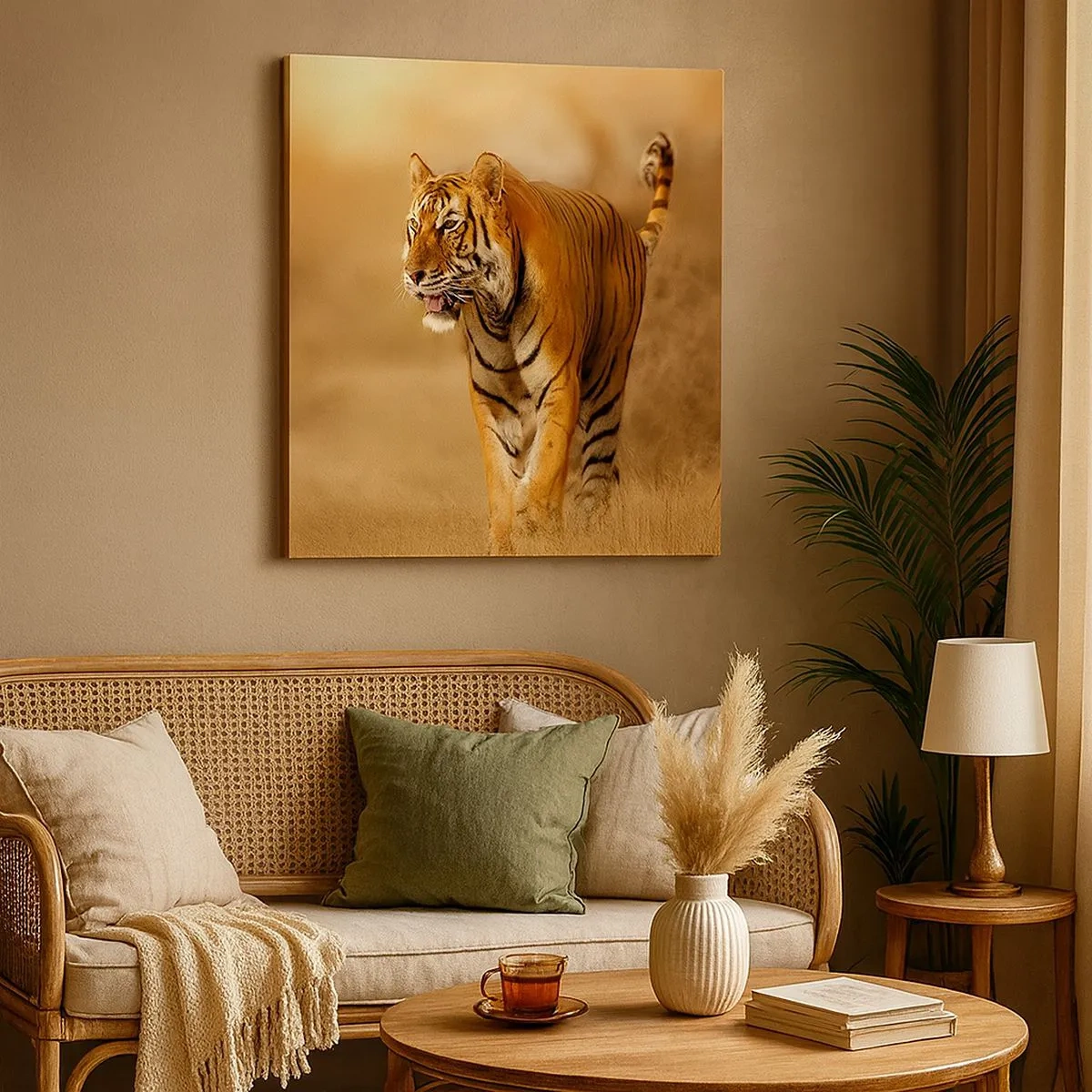 Cuadro sobre lienzo - Impresión de Imagen - Antes del ataque - 30x30 cm