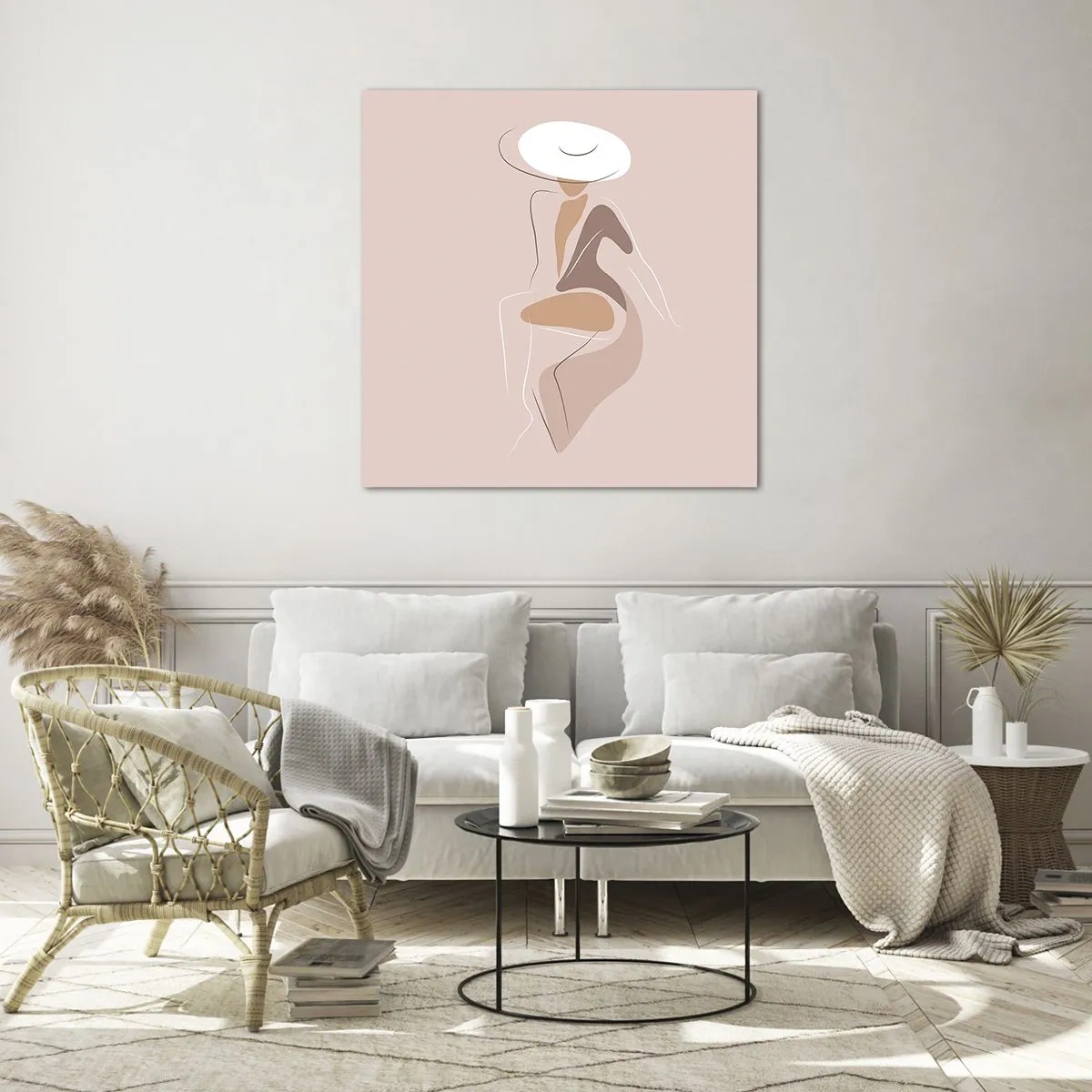 Cuadro sobre vidrio - Impresiones sobre Vidrio - Una auténtica dama - 30x30 cm