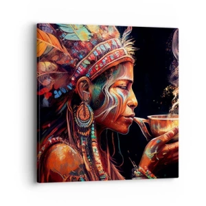 Cuadro sobre lienzo - Impresión de Imagen - Un ritual mágico - 40x40 cm