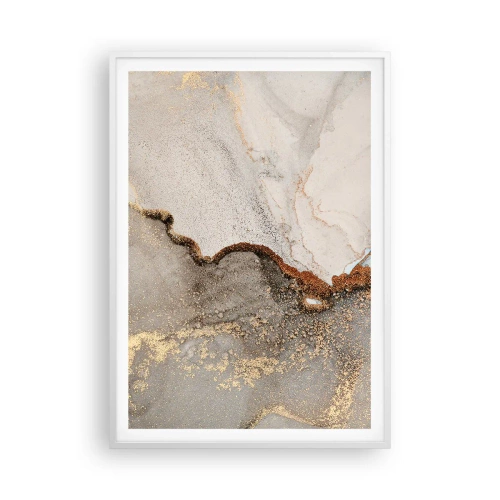 Póster en marco blanco - En la frontera de los colores - 70x100 cm