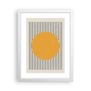 Póster en marco blanco - El poder de la sencillez - 30x40 cm