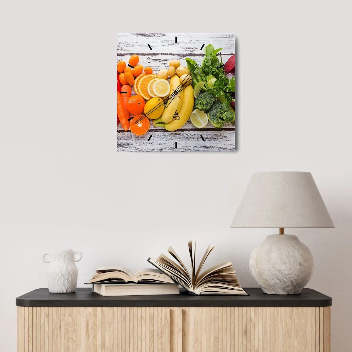 Reloj de pared - Reloj de vidrio - ¿No es suficiente? - 30x30 cm