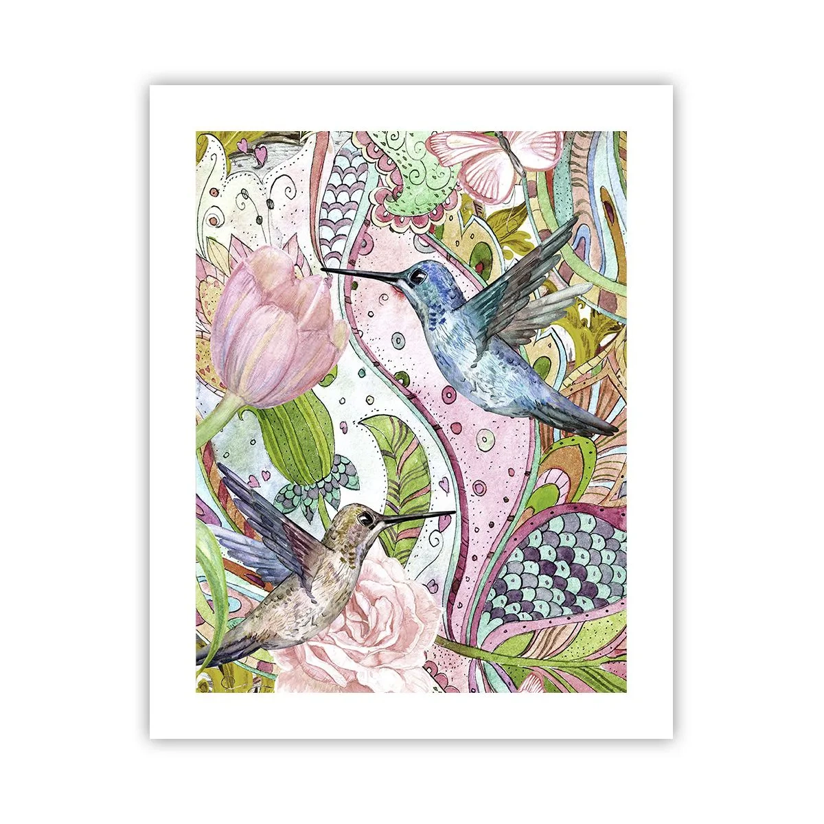 Póster - Enredado en las vides - 40x50 cm