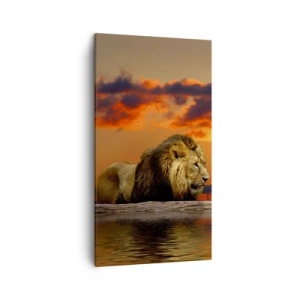 Cuadro sobre lienzo - Impresión de Imagen - Rey de la naturaleza - 45x80 cm