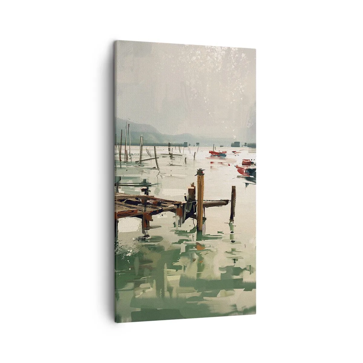 Cuadro sobre lienzo - Impresión de Imagen - Empapado en la luna fundida - 45x80 cm