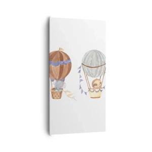 Cuadro sobre lienzo - Impresión de Imagen - Amigos de viaje - 65x120 cm