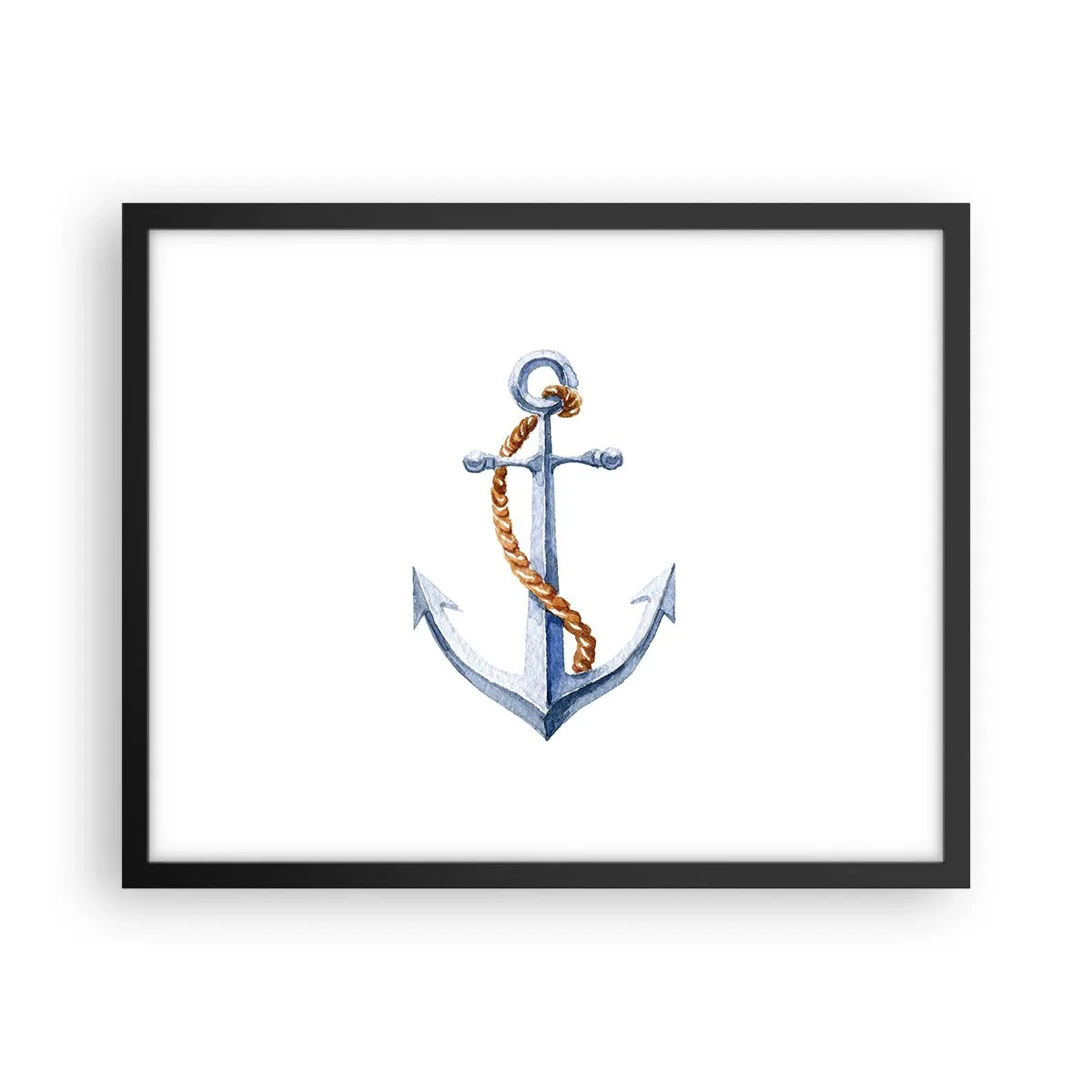 Póster en marco negro - ¡Ah, aventura! - 50x40 cm