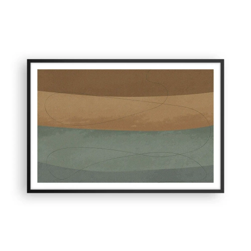 Póster en marco negro - Composición horizontal - 91x61 cm