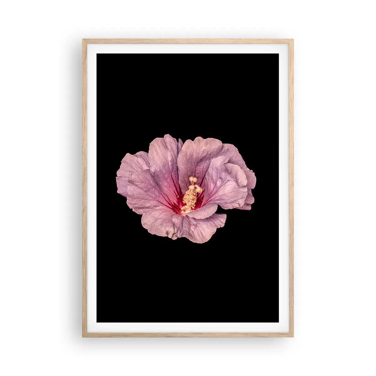 Póster en marco roble claro - Directo al corazón - 70x100 cm