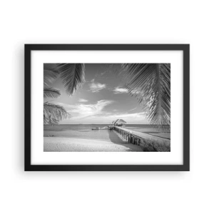 Póster en marco negro - ¿Un recuerdo o un sueño? - 40x30 cm