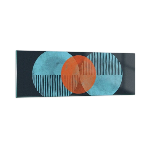 Cuadro sobre vidrio - Impresiones sobre Vidrio - Composición simétrica - 90x30 cm