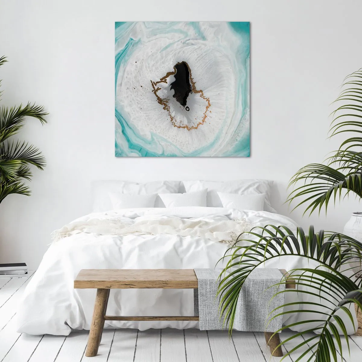 Cuadro sobre lienzo - Impresión de Imagen - Para acceder al interior - 30x30 cm