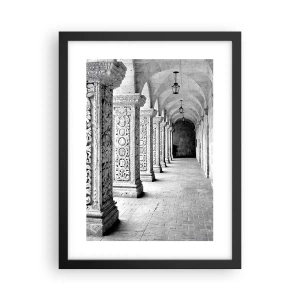 Póster en marco negro - ¿Y adónde nos llevará...? - 30x40 cm