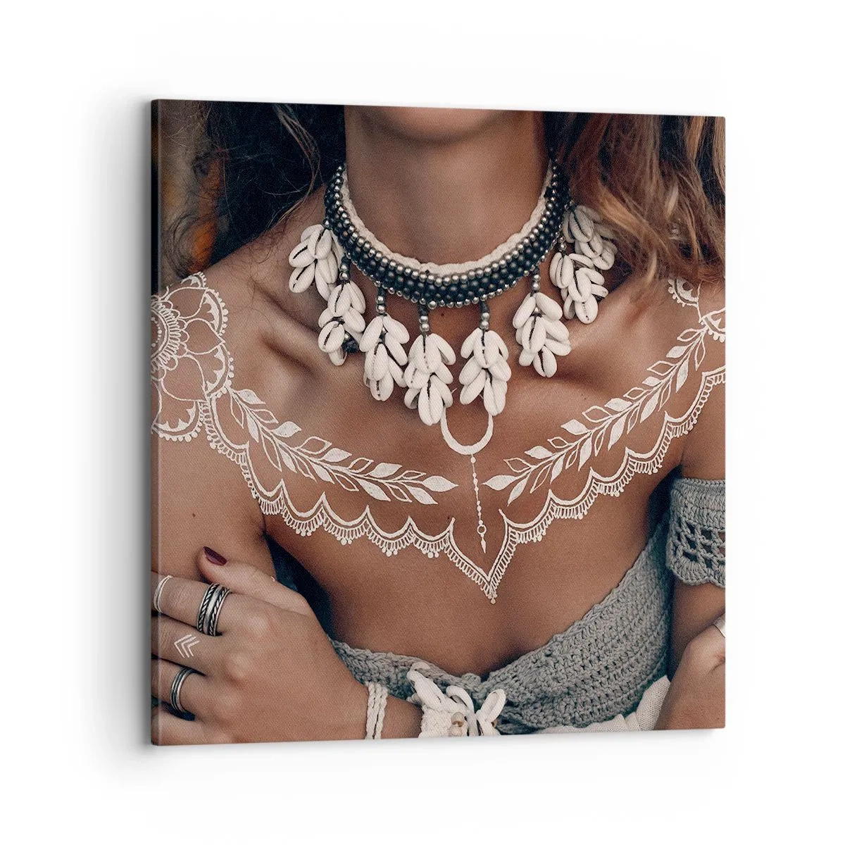 Cuadro sobre lienzo - Impresión de Imagen - Talismanes, rituales de feminidad - 70x70 cm