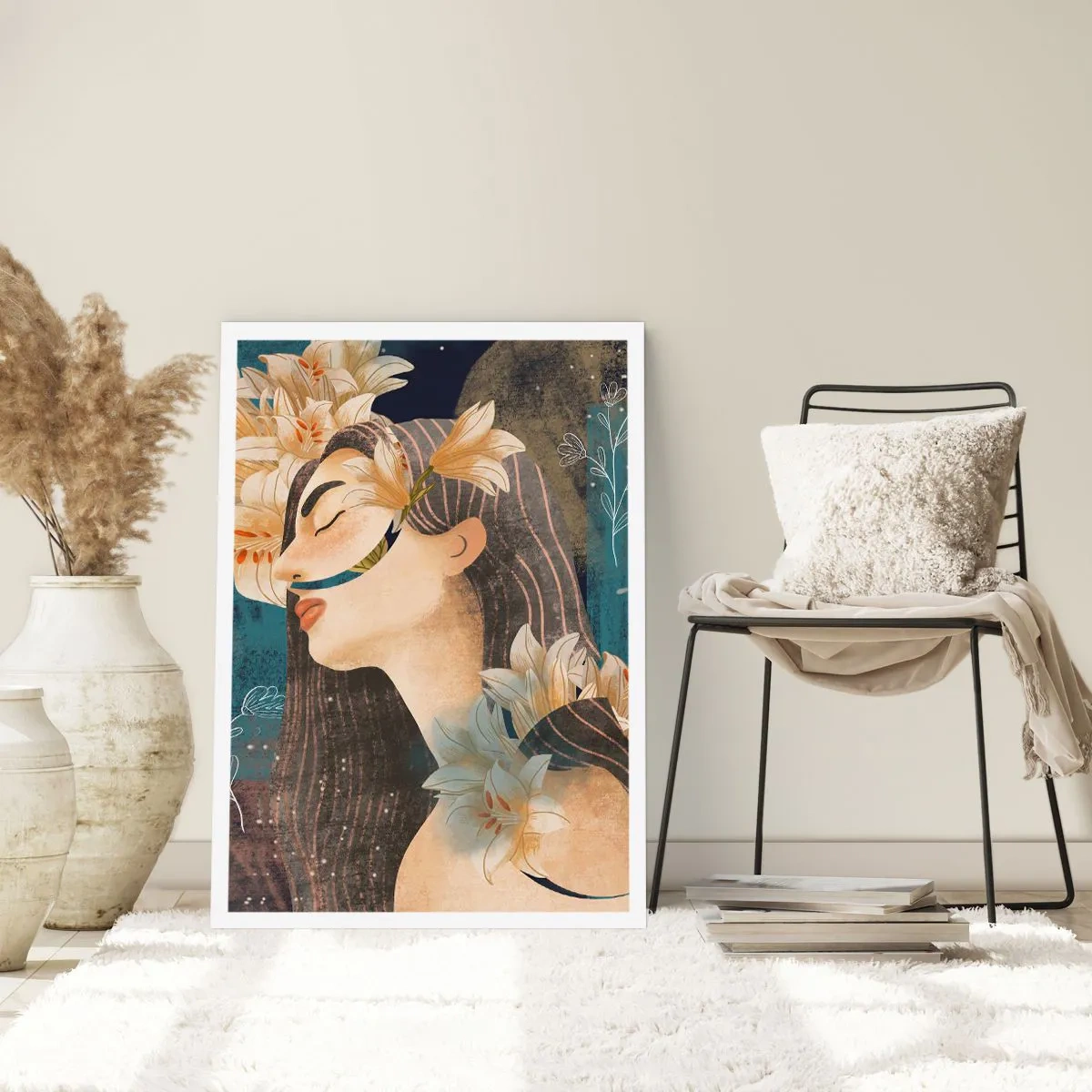 Póster - Cuento de princesa con lirios - 70x100 cm