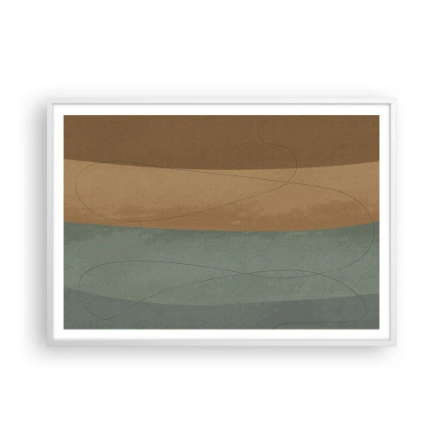 Póster en marco blanco - Composición horizontal - 100x70 cm