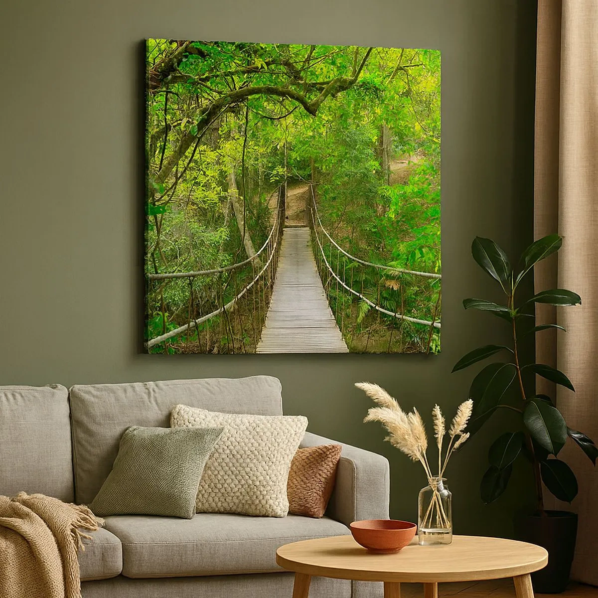 Cuadro sobre lienzo - Impresión de Imagen - Porque la vid crece en el jardín - 30x30 cm