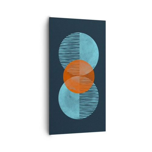 Cuadro sobre lienzo - Impresión de Imagen - Composición simétrica - 65x120 cm