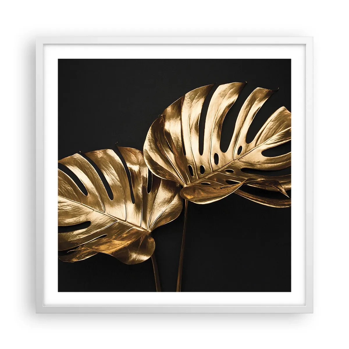 Póster en marco blanco - Tesoros de la naturaleza - 60x60 cm